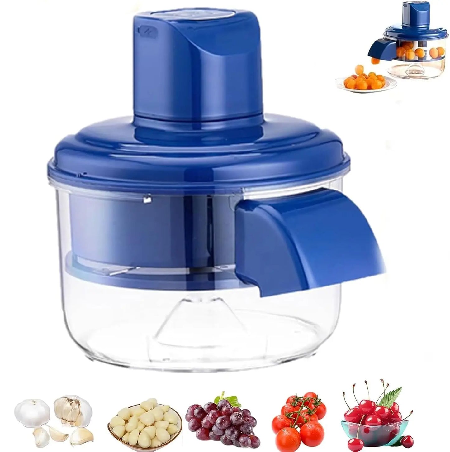 Automatic Peeler Machine Electric Garlic Peeler Cherry Tomato Skin Remover Tool for Fruits Efficient Peeling Kitchen Gadget
